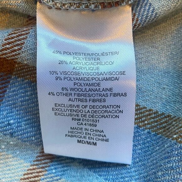 Ford Bronco Official Licensed Product Plaid Flannel Button Down Women's M - Picture 7 of 7